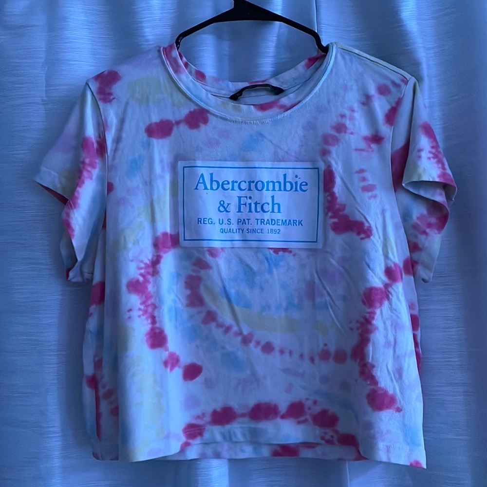 Abercrombie & Fitch Tie Dye Cropped Top
